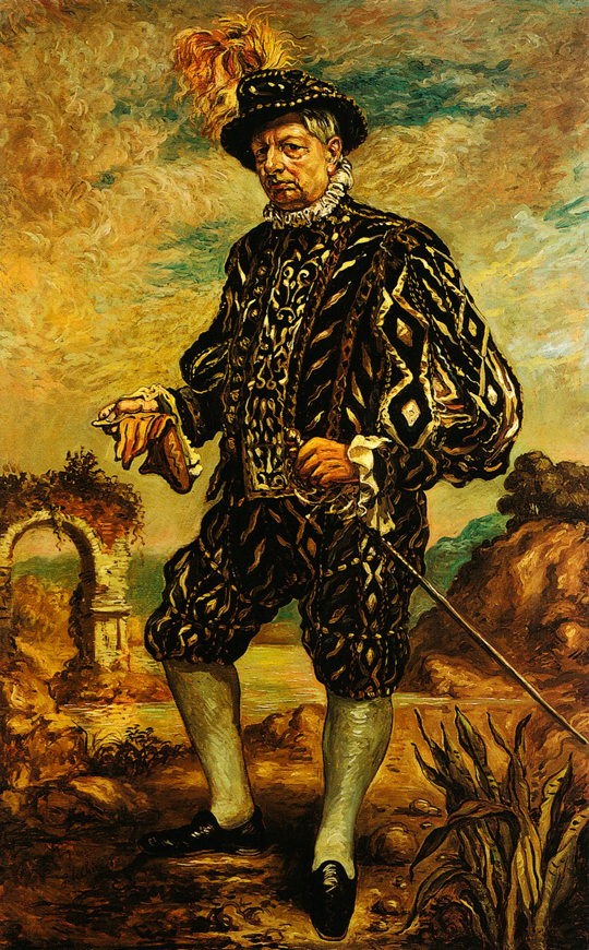 Giorgio de Chirico - Autoretrato con traje negro